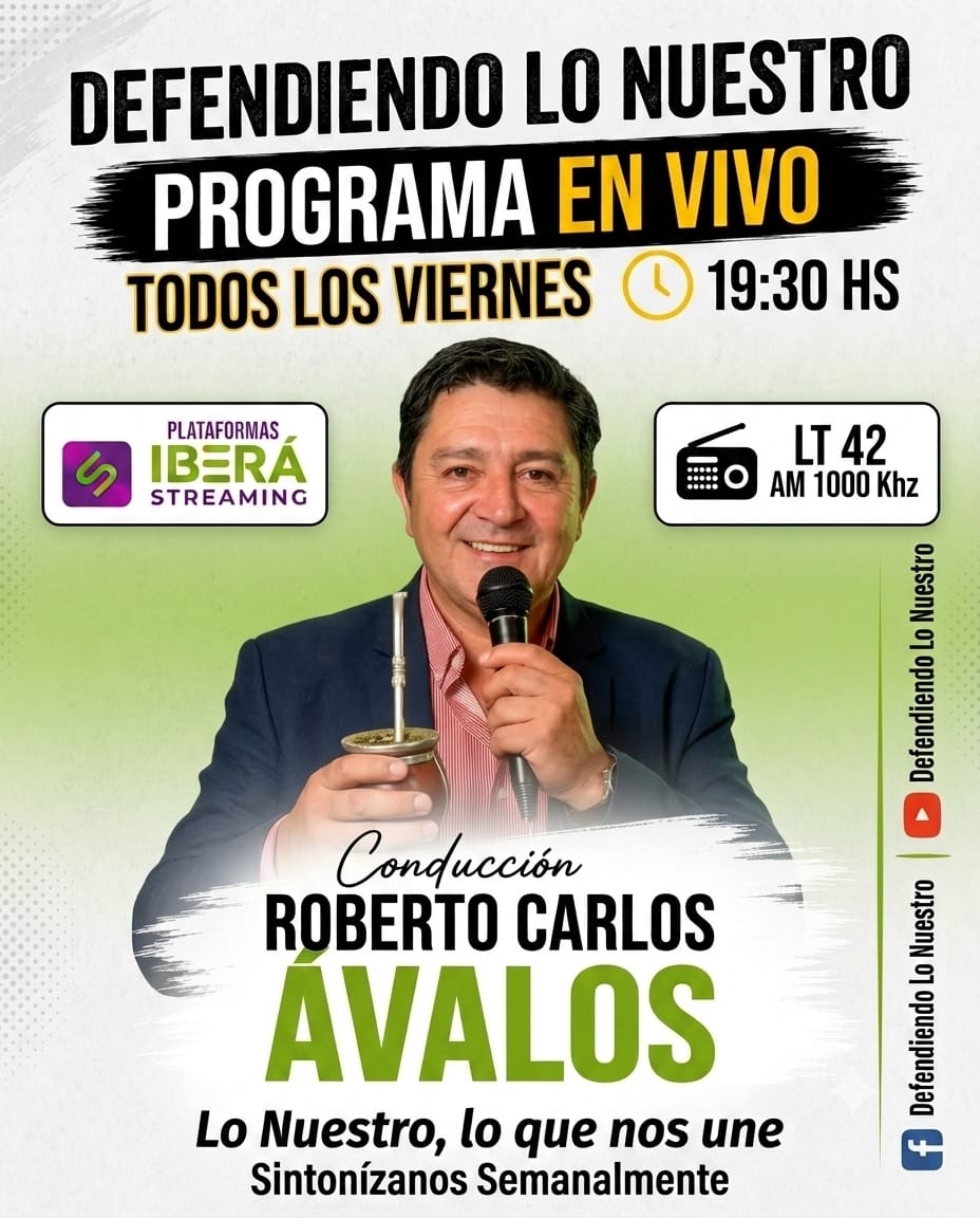 Flyer Programación Iberá Streaming