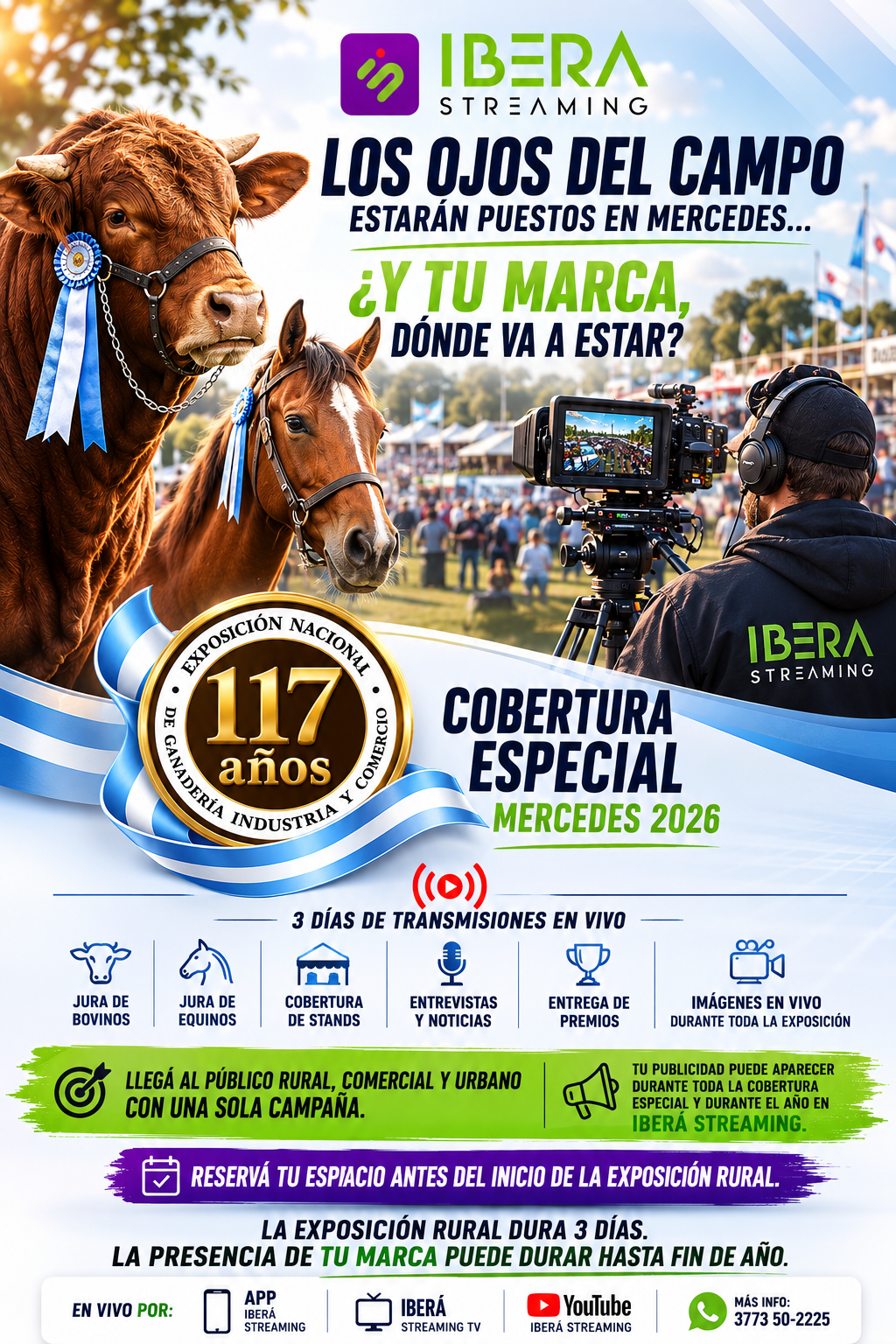 Flyer Programación Iberá Streaming